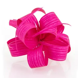 Fuchsia Pink Raffia Pull-Bow Ribbon
